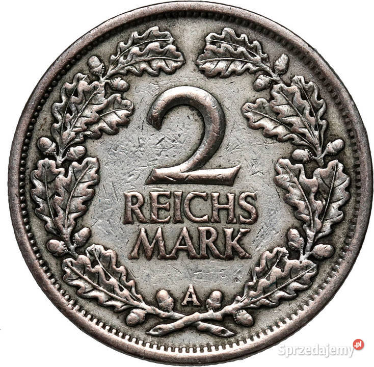 MONETA Niemcy Weimar 2 marki 1925 A K41 mazowieckie Warszawa