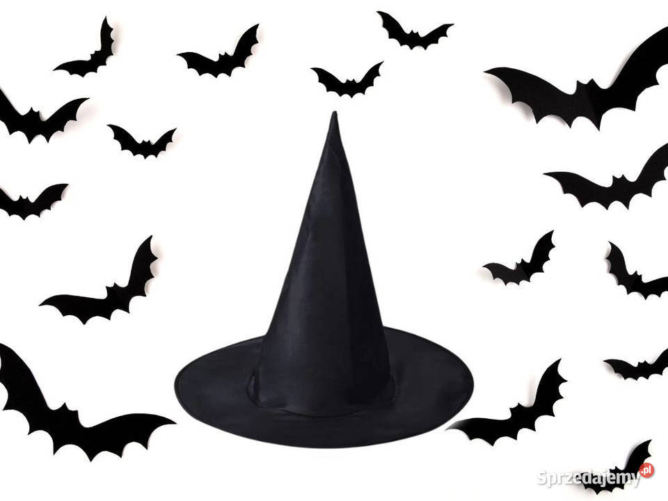 Kapelusz czarownicy halloween wiedźmy strój Biała Podlaska