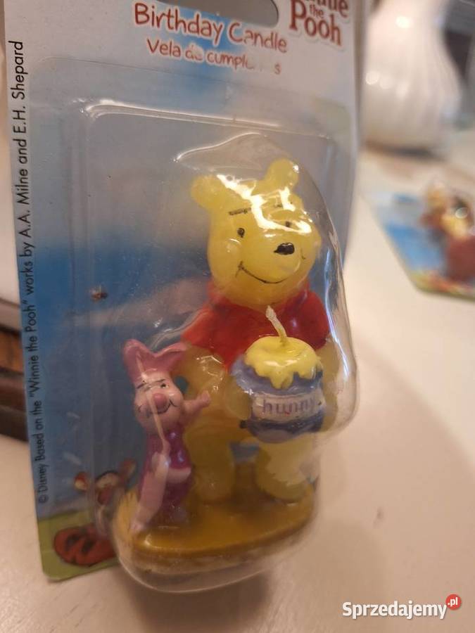 Świeczka na tort dziecka Puchatek i Tygrysek Konin