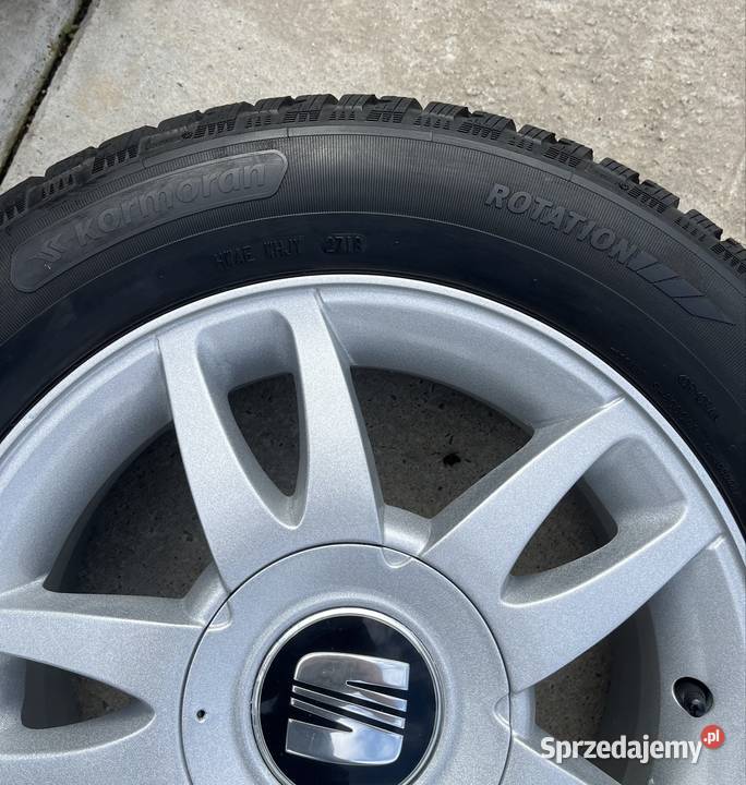 Felgi aluminiowe Seat 5x100 z oponami zimowymi Rzeszów sprzedam