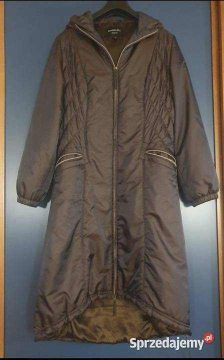 Damski płaszcz skafander z kapturem szykowny Lublin