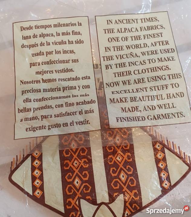 Szalik Alpaca Camargo szal z wełny Alpaki made Warszawa