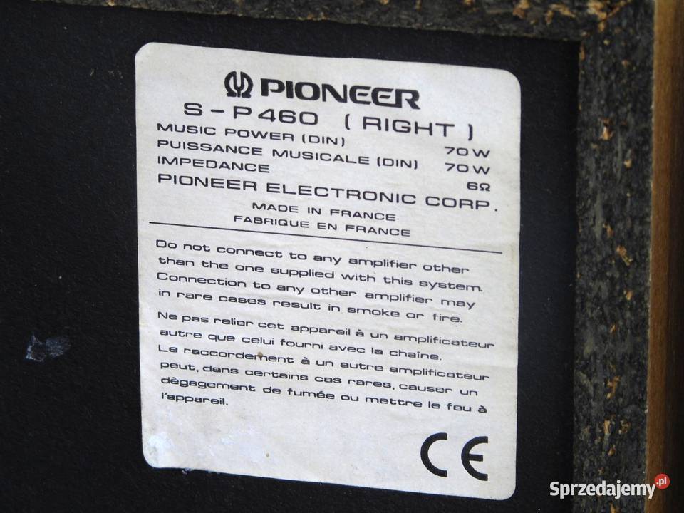 Kolumny Pioneer SP460 Mega Bas sprawne WYSYŁKA Jasło