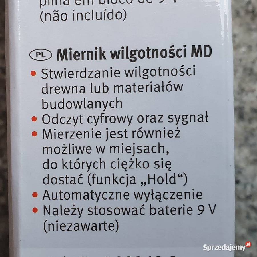 Miernik wilgotności drewna materiałów