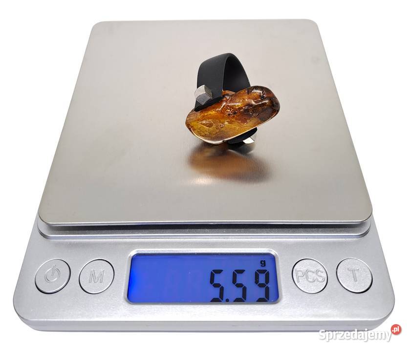 Pierścionek z bursztynu BURSZTYN polerowany