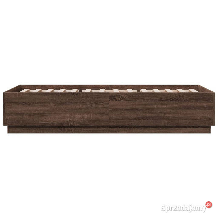 Rama łóżka brązowy dąb materiał drewnopochodny sprzedam