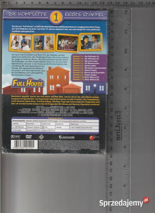 Full House sezon 1 serial niemiecku DVD Filmy Pruszków