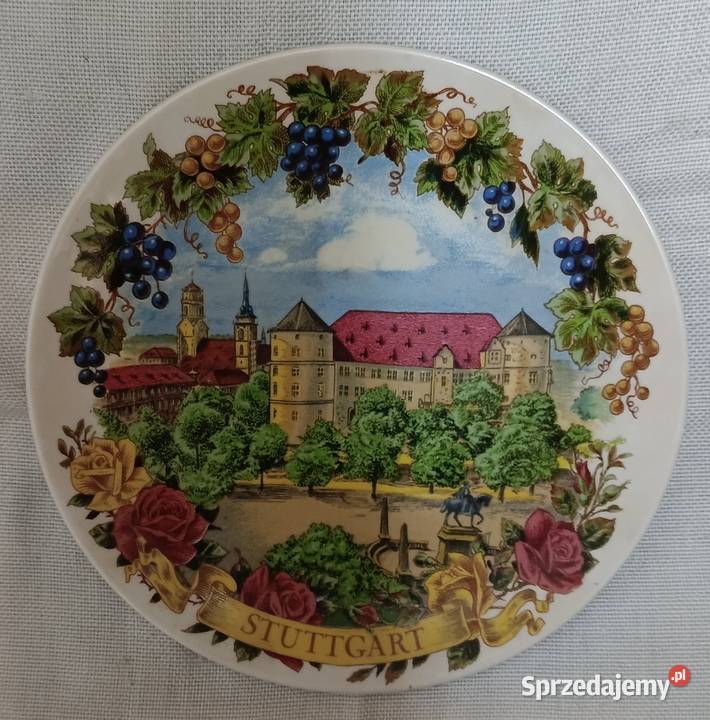 Ozdobny talerz dekoracyjny souvenir STUTTGART