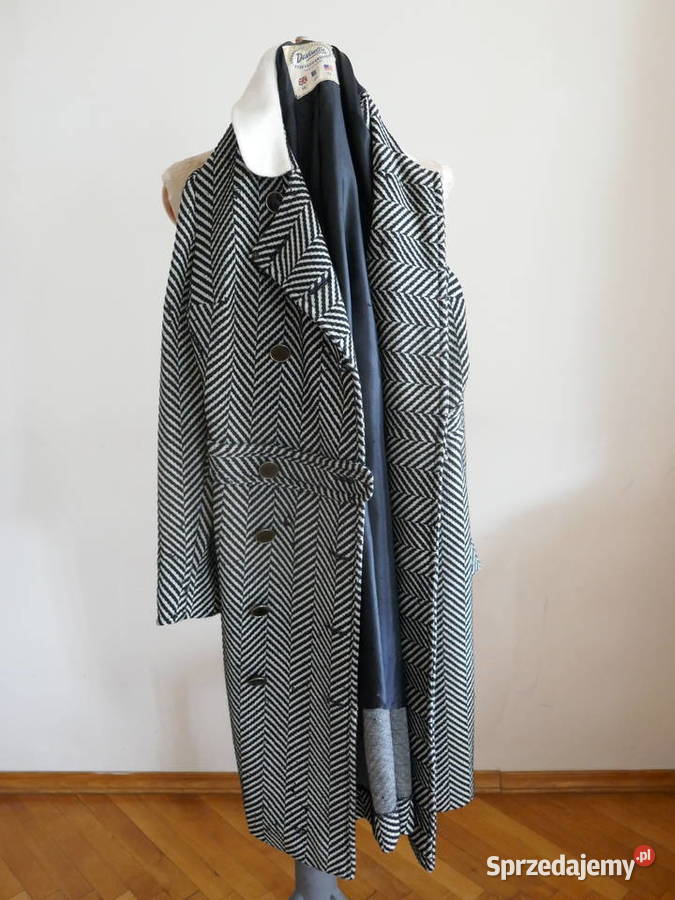 ELEGANCKI ANGIELSKI PŁASZCZYK VINTAGE LATA 60 Warszawa sprzedam