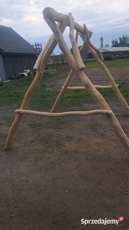 Huśtawka ogrodowa drewniana wielkopolskie Wapno
