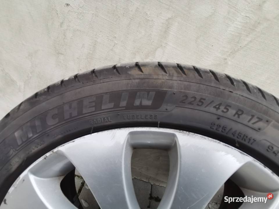Felgi aluminiowe 17 opony Michelin Średnica 17" Jankowo sprzedam