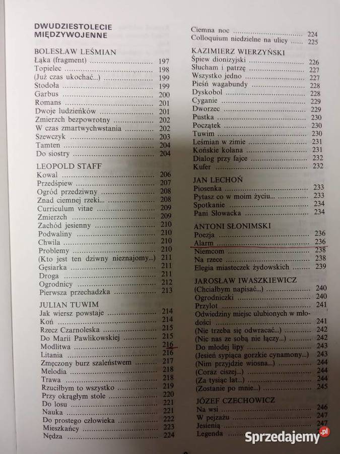 Antologia poezji polskiej antykwariat księgarnia Antyki, Sztuka, Kolekcje Warszawa