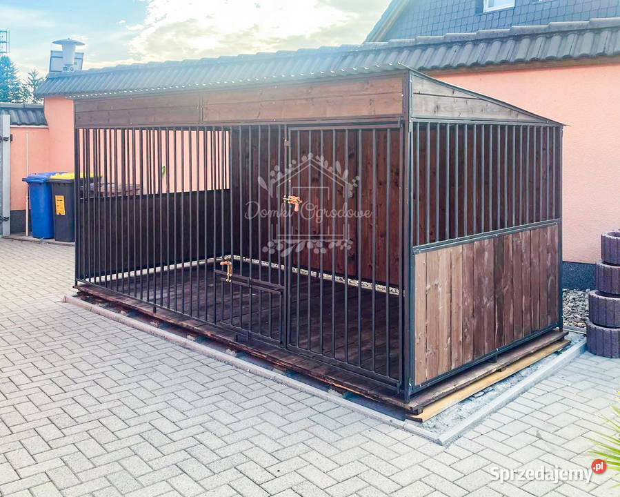 Kojec psa 35x25m Podłoga i ściany drewno uchwyt Chojnice