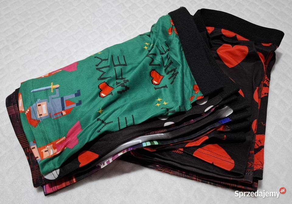 Bokserki męskie majtki bielizna męska kolorowe śląskie Czeladź