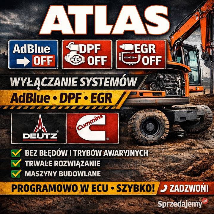 ATLAS Usuwanie AdBlue DPF EGR Deutz Cummins Katowice