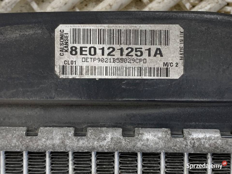 CHŁODNICA WODY SEAT EXEO 20 143 8E0121251A 0813 Chłodnie wody sprzedam