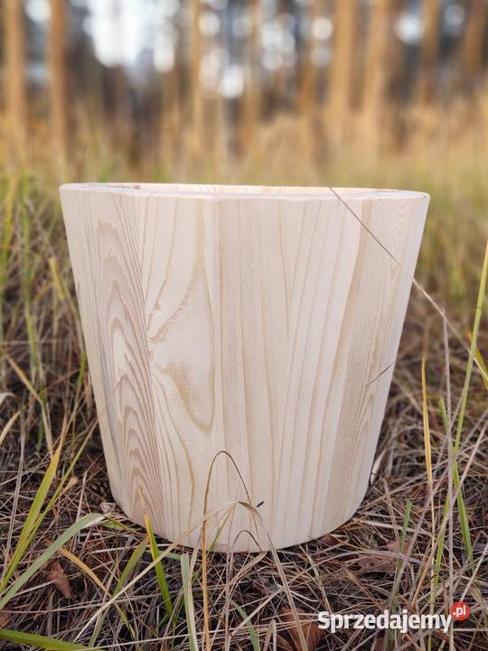 Donica drewniana sosnowa DUŻA donica ogrodowa Kalety