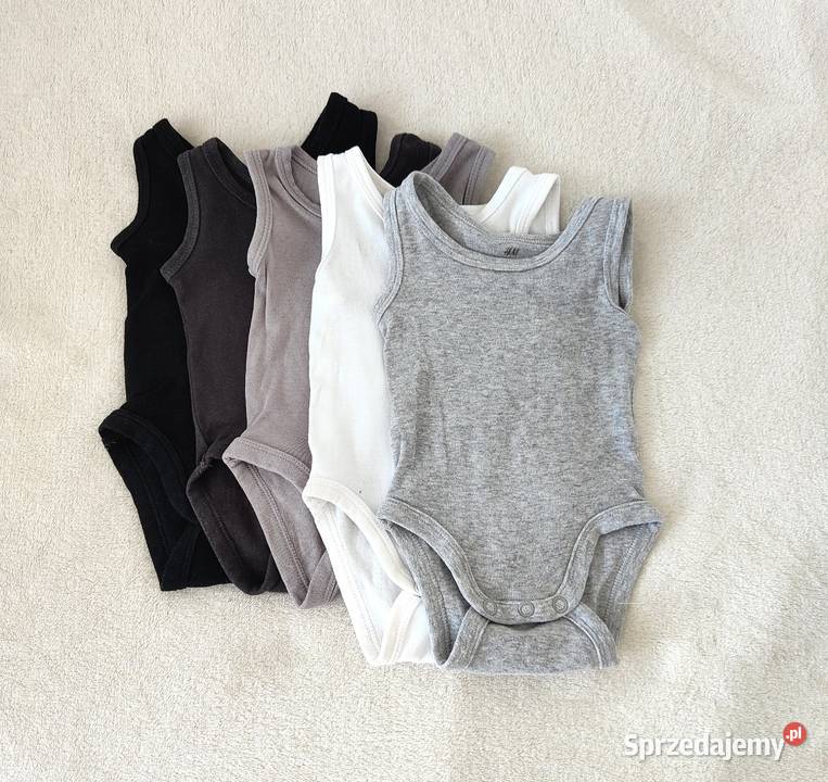 Body HM 50 noworodek newborn bawełna czarne zachodniopomorskie Szczecin sprzedam