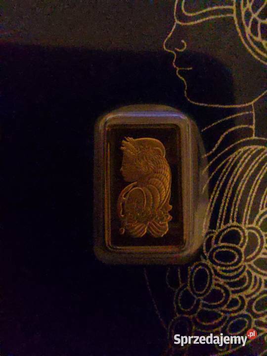 Sztabka złota 1g 1 gram PAMP lubelskie Łuków