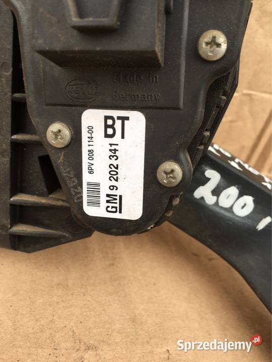 Potencjometr Gazu Opel Zafira A 9202341BT