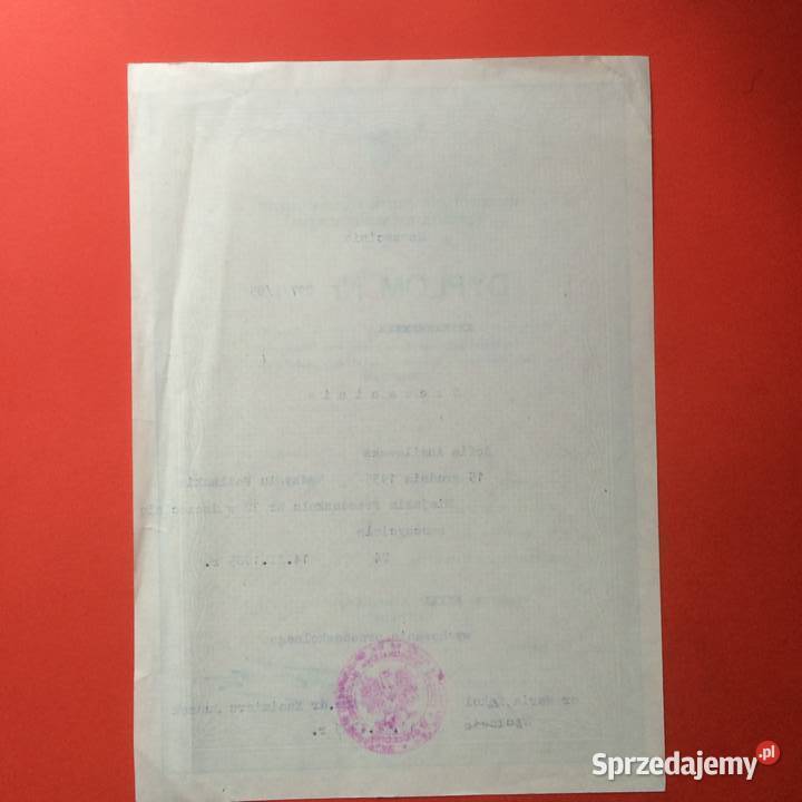 1841 Dyplom o Uzyskaniu Specjalizacji Szczecin