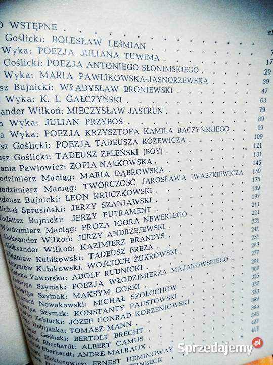 Autorzy naszych lektur unikatowe książki używane mazowieckie Warszawa