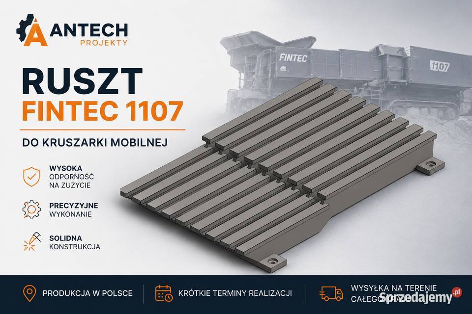 Ruszt kruszarki mobilnej Fintec Sandvik Kleemann Kielce