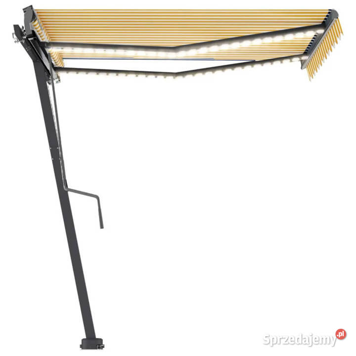 Ręcznie zwijana markiza z LED 350 x 250