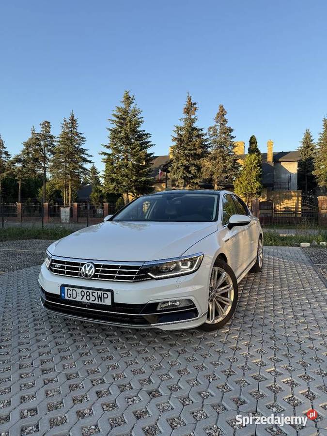 Passat b8 bitdi sedan r line biała perła 4 regulowane zawieszenie Rokitnica