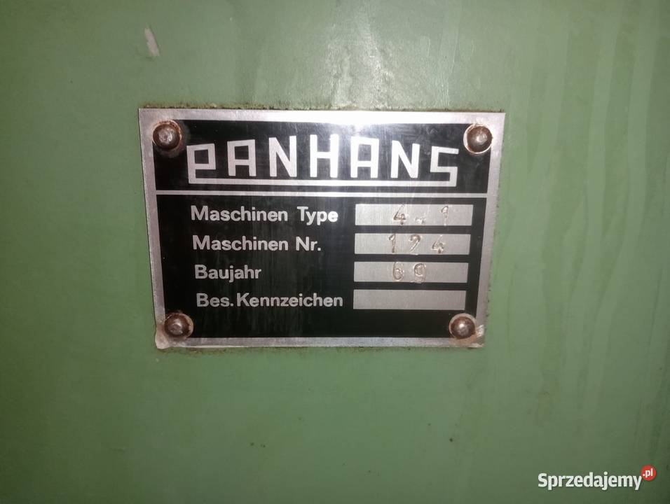 Czopiarka PANHANS Biznes i Przemysł pomorskie Wejherowo