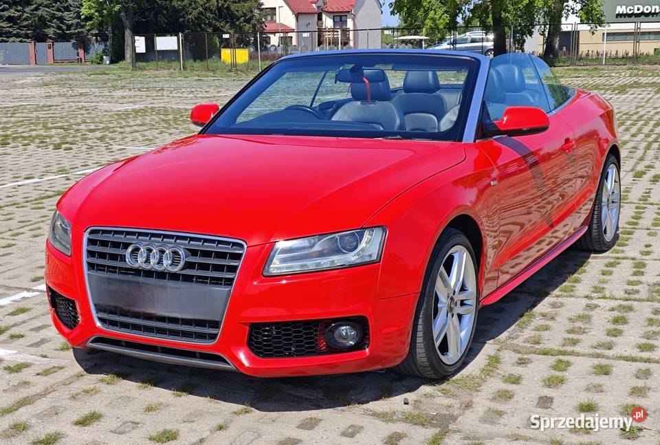 Audi A5 Cabrio 20 TDI 170 SLINE BiXenon LED PDC A5 Motoryzacja Łask