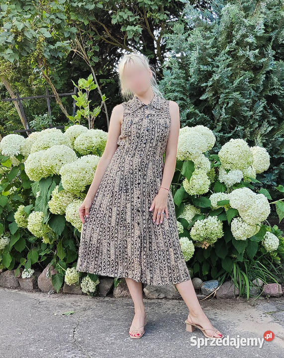 Vintage sukienka lata 90 boho S 36 Katies retro Rozmiar 36(S) zachodniopomorskie Szczecin sprzedam