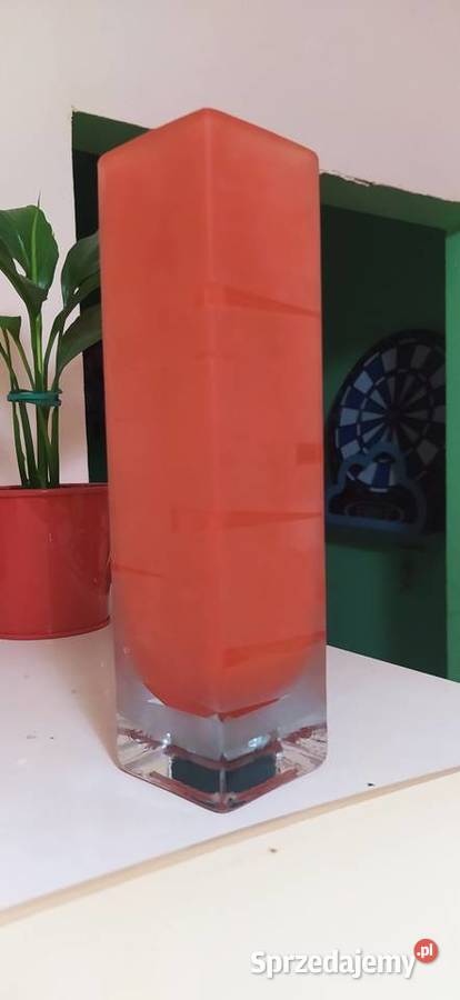 Wazon w stylu Murano Sommerso Vintage Prl śląskie Chorzów