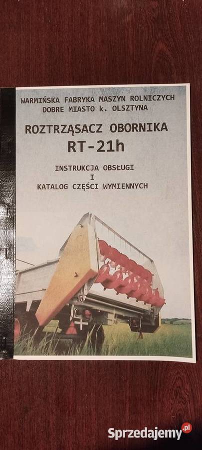 Instrukcja obsługi i katalog części rozrzutnik Stalowa Wola