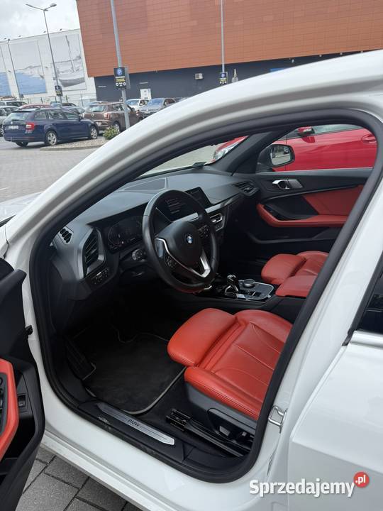 BMW Seria 1 BMW 118i Luxury Line Skóra Magma Red czujnik deszczu Gdańsk
