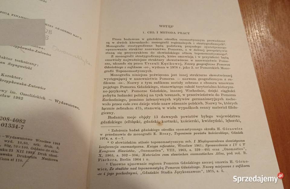 Nazwy geograficzne Pomorza Gdańskiego z sufiksem pomorskie Gdańsk