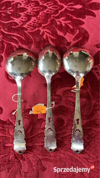 Łyżeczka Do cukru Do powideł Platerowa Sygnowana Gdańsk