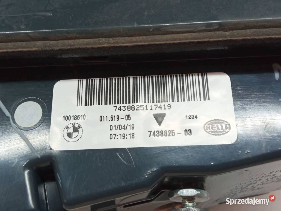 LAMPA TYŁ W KLAPĘ LEWA EUROPA 7438825 Bmw X6 II Lampy tylne sprzedam