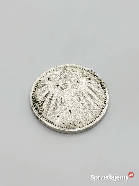 Srebrna moneta pr 900 548g 1 Marka 1915 r Elbląg