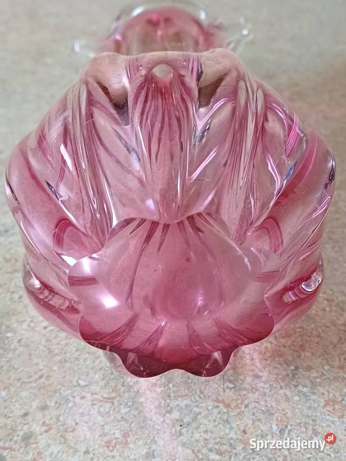 vintage czeskie szkło