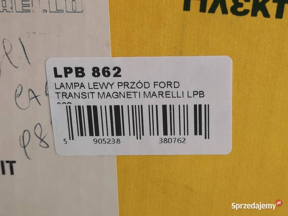 LAMPA LEWY PRZÓD FORD TRANSIT 19952000 NOWA lubelskie