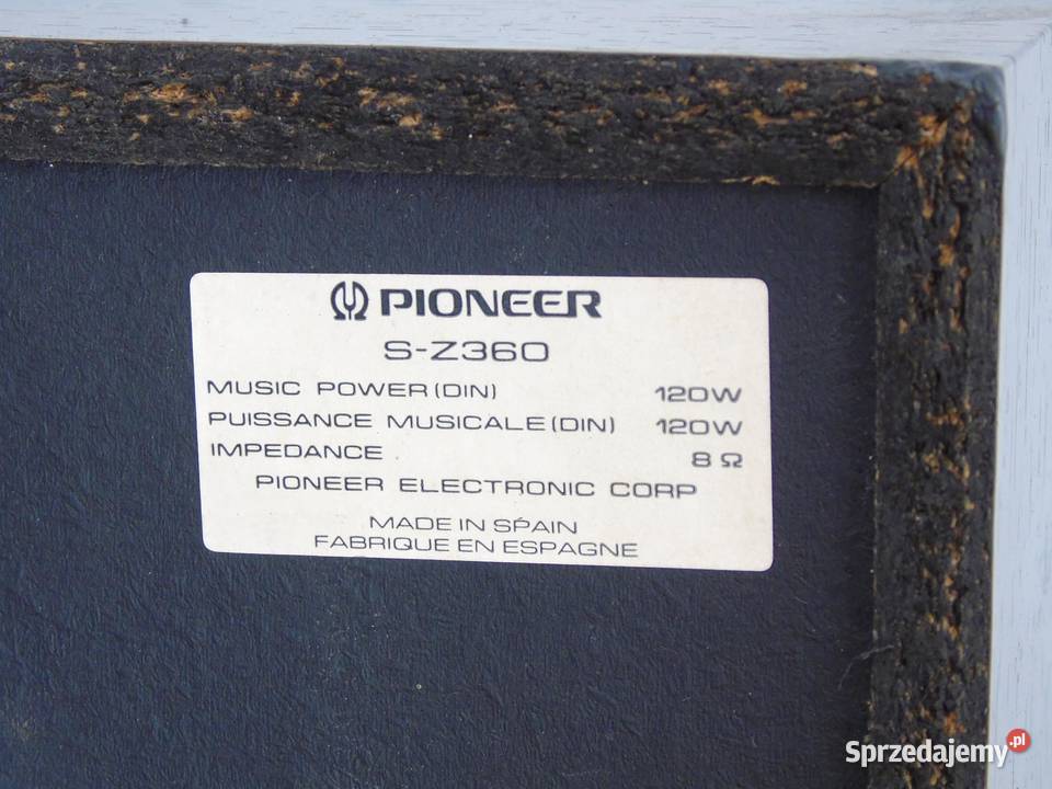 Kolumny Pioneer SZ360 moc2 x 120 wat WYSYŁKA Audio