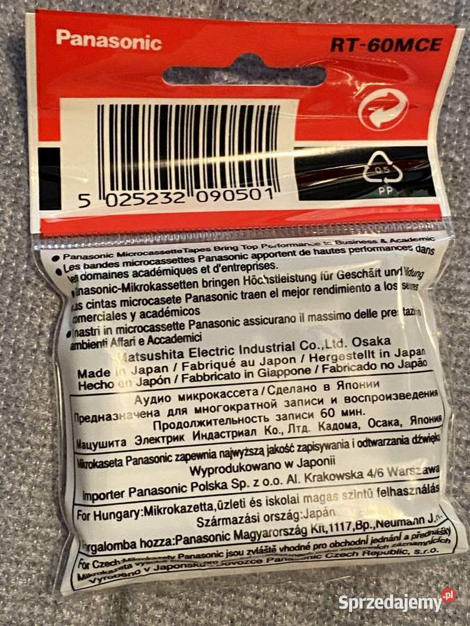 Panasonic Mini mikro kaseta do dyktafonu Telefony przewodowe mazowieckie Zielonka
