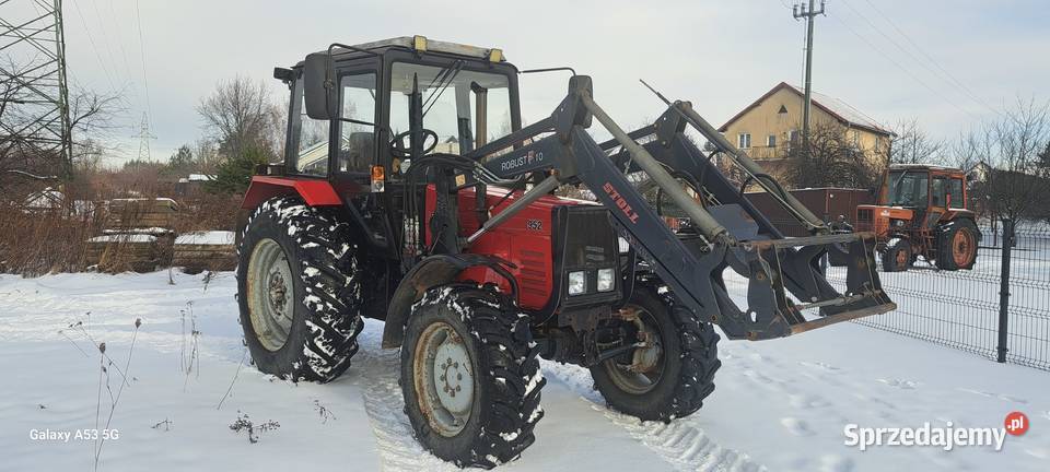 Belarus 952 MTZ z Ładowaczem Stoll z Niemiec Belarus Pasłęk