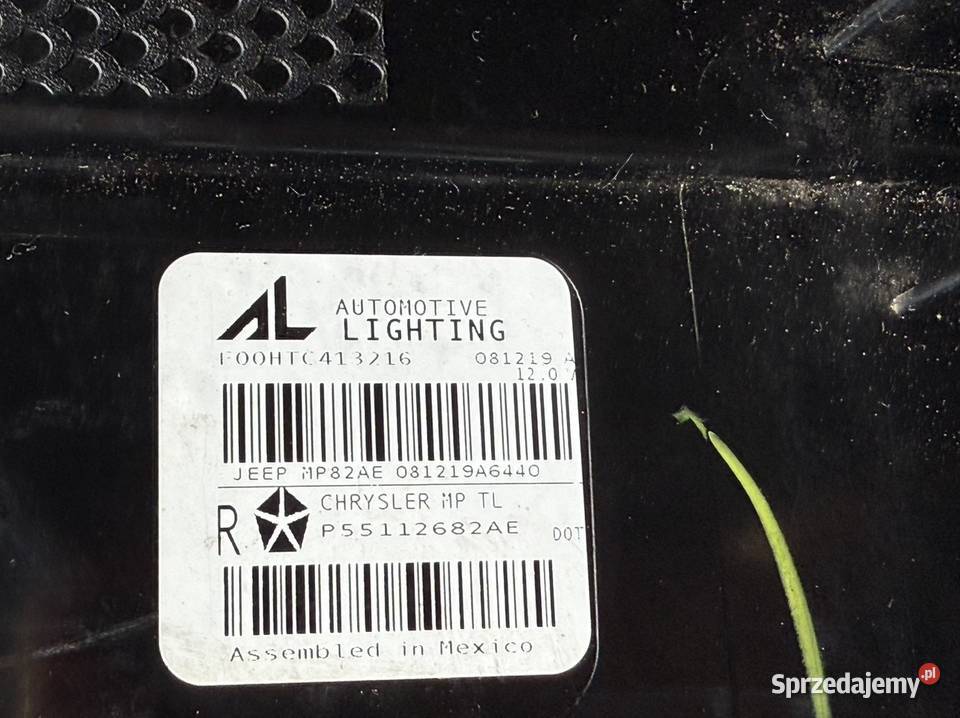 LAMPA TYŁ JEEP COMPASS II ORYGINAŁ JEEP EUROPA osobowe Lampy tylne Części samochodowe Szczytna