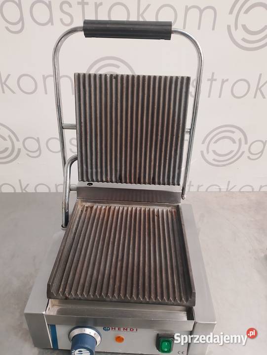 Grill kontaktowy pojedynczy Hendi ryflowany sprzedam