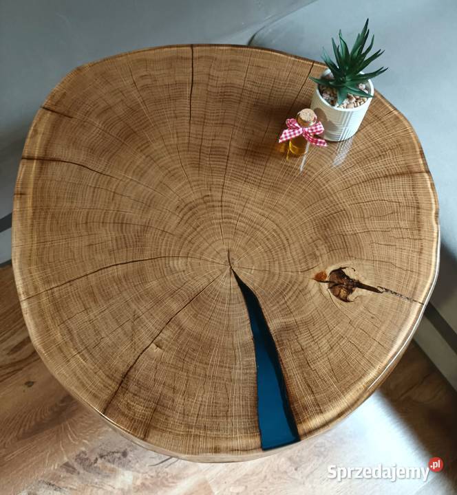 Piękny stolik kawowy Handmade Wyjątkowy Plaster 55cm Opole sprzedam