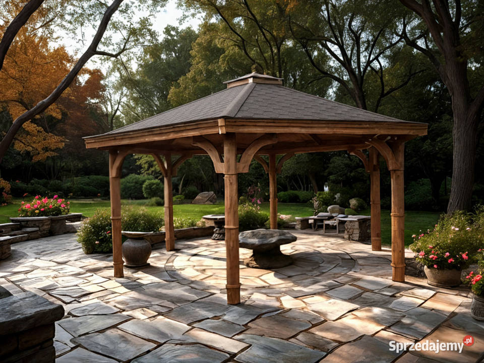 ALTANA 8 4m Drewniana Ogrodowa Impregnowana Altany i wiaty Kraków