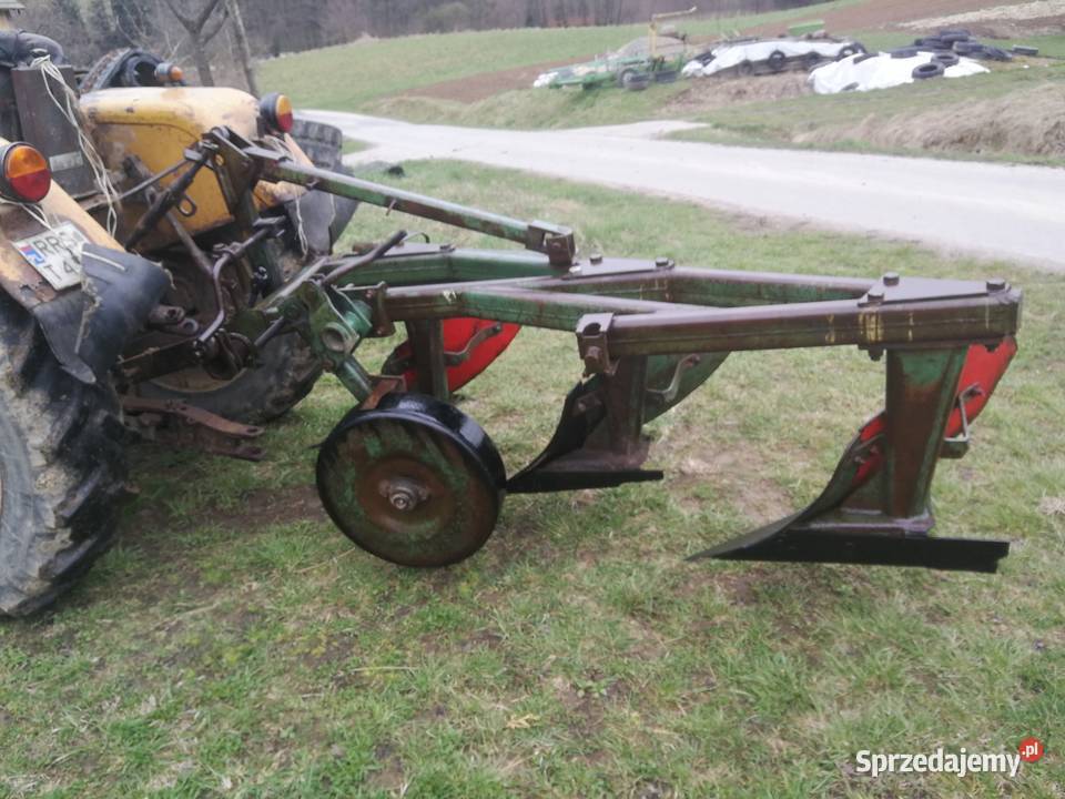 Pług Unia GRUDZIĄDZ 3 5 skibowy duży odkładnie Gnojnica