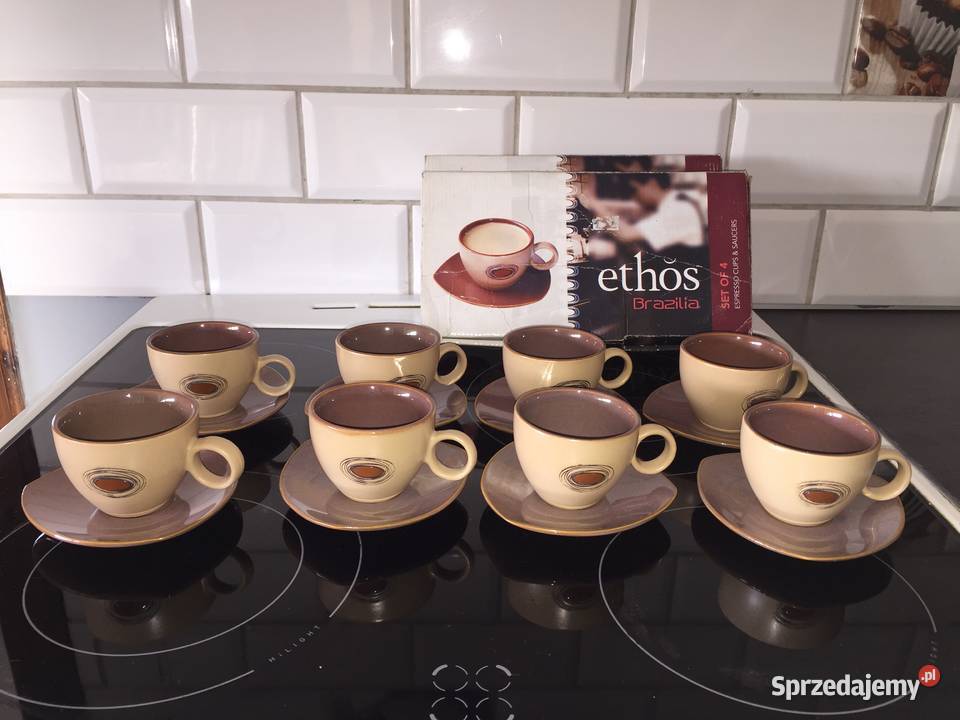 Serwis kawowy do espresso porcelana zestaw Swarzędz